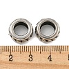 316 Surgical Stainless Steel Large Hole Beads STAS-Q326-10AS-03-2