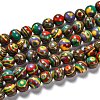 Synthetic Malachite Beads Strands X-G-I199-32-10mm-G-1