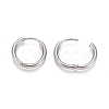 Tarnish Resistant 202 Stainless Steel Huggie Hoop Earrings EJEW-F111A-17mm-P-3