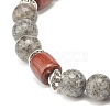 Natural Sesame Jasper Beaded Stretch Bracelet for Women or Men BJEW-JB07732-05-4