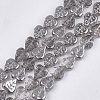 Electroplate Glass Beads Strands EGLA-T017-05-2