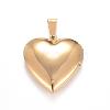 Ion Plating(IP) 316 Stainless Steel Locket Pendants STAS-N0016-04G-2