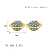 Planet Stainless Steel Stud Earrings HZ2130-01-2