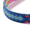 Polyester-cotton Braided Rhombus Pattern Cord Bracelet FIND-PW0013-001A-23-3