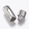 304 Stainless Steel Bayonet Clasps STAS-O114-042B-P-4