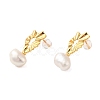 Sterling Silver Studs Earrings EJEW-K273-23G-1