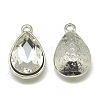Alloy Glass Charms PALLOY-T028-7x10mm-01-2