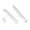 Clear Tube Plastic Bead Containers with Lid C065Y-3