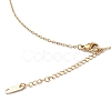 304 Stainless Steel Rectangle Pendant Necklace with Box Chains for Women NJEW-I123-02A-4