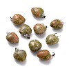 Natural Unakite Pendants G-I311-A29-1