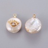 Natural Cultured Freshwater Pearl Pendants PEAR-J004-31G-2