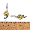 Rack Plating Alloy Crystal Rhinestone European Dangle Charms FIND-C055-04P-3