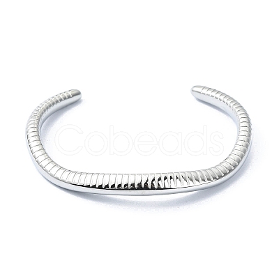 Non-Tarnish 304 Stainless Steel Snakes Cuff Bangles BJEW-G693-02P-1