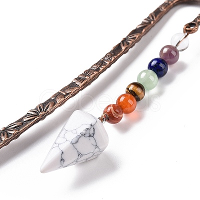 Mixed Gemstone Bookmark AJEW-C025-01-1