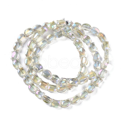 Electroplate Glass Beads Strands EGLA-Q128-06A-FR05-1