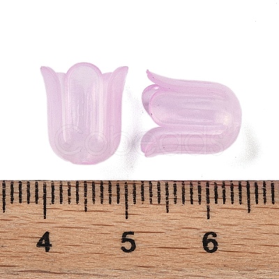 Transparent Acrylic Beads Caps OACR-B022-01A-1