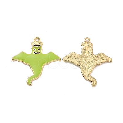 Halloween Theme Rack Plating Alloy Enamel Pendants PALLOY-O109-52LG-1