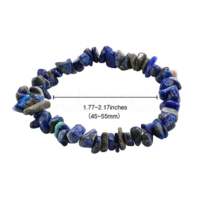 7Pcs 7 Styles Chip Natural & Synthetic Gemstone Beaded Stretch Bracelets Sets BJEW-SZ0001-39-1