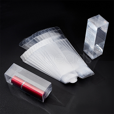 Nbeads 30Pcs Rectangle Transparent Plastic PVC Box Gift Packaging CON-NB0002-11-1