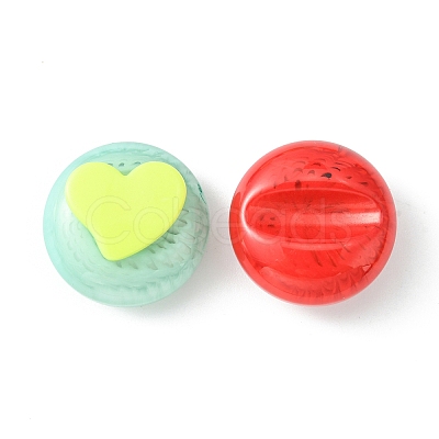 Two Tone Opaque Acrylic Cabochons SACR-X0015-21-1