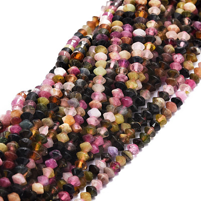 Natural Tourmaline Beads Strands G-E569-E04-1