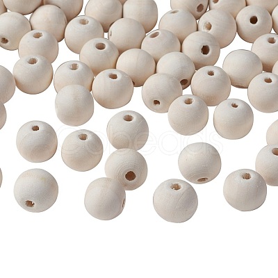 Unfinished Wood Beads X-WOOD-S651-14mm-LF-1