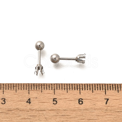 304 Stainless Steel Stud Earring Findings STAS-F311-18P-02C-1