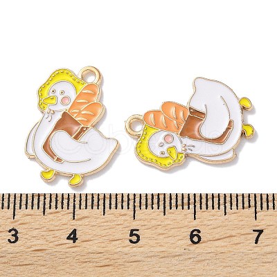 Alloy Enamel Pendants ENAM-O001-08C-G-1