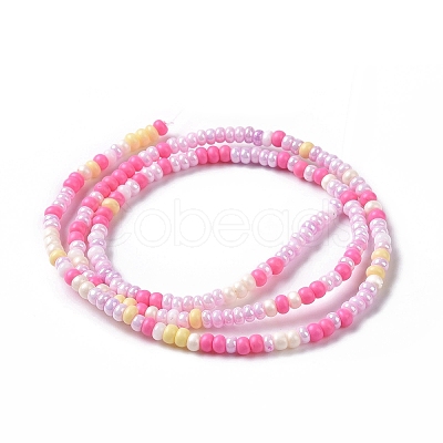 Glass Seed Bead Strands LAMP-B021-04D-1