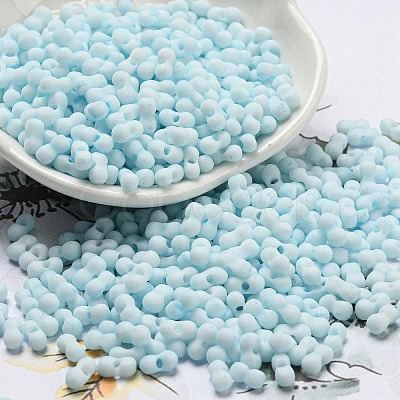 Macaron Color Opaque Frosted Glass Seed Beads SEED-K009-12B-11-1