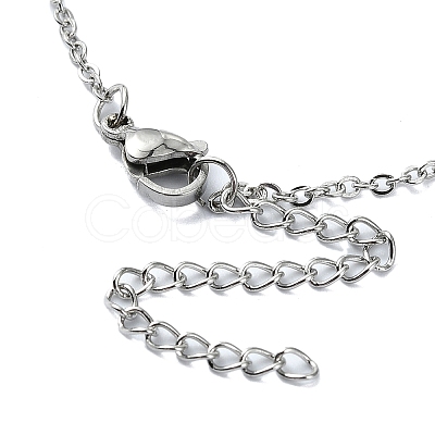 Non-Tarnish 304 Stainless Steel Pendant Necklaces NJEW-B078-04P-1