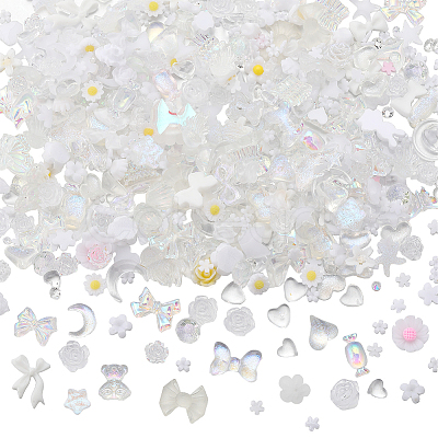 SUNNYCLUE 6 Bags Resin Cabochons MRMJ-SC0001-22-1