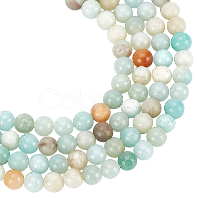 Nbeads 2 Strands Natural Flower Amazonite Beads Strands G-NB0004-46-1