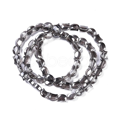 Electroplate Glass Beads Strands EGLA-Q128-05B-PL02-1