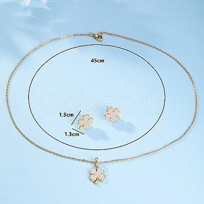 Alloy Clover Jewelry Set SD8339-1