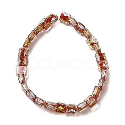 Handmade Gold Sand and Silver Sand Lampwork Beads FOIL-C001-01B-02-1