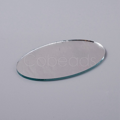 Oval Glass Mirror GLAA-WH0031-33-1