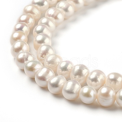 Natural Cultured Freshwater Pearl Beads Strands PEAR-L033-07-01A-1