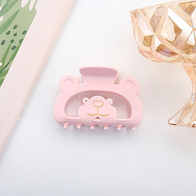 Cute Bear Cellulose Acetate Claw Hair Clips PW-WG62766-02-1