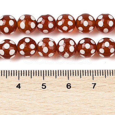 Tibetan Style dZi Beads Strands G-NH0018-E01-01-1