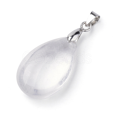 Natural Quartz Crystal Gemstone Pendants G-S243-30-1