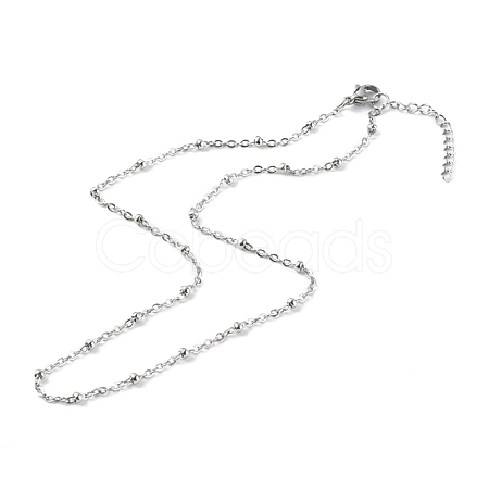 304 Stainless Steel Satellite Chain Necklaces NJEW-JN03459-01-1