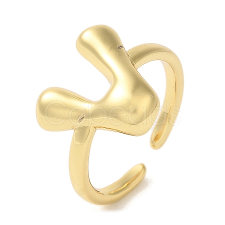 Brass Open Cuff Rings RJEW-U008-06V-G-1