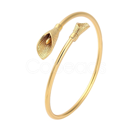 Brass Open Cuff Bangles for Women KK-S404-01G-1