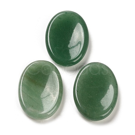 Natural Green Aventurine Oval Worry Stone G-R487-01G-1