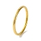 Ion Plating(IP) Plain 304 Stainless Steel Bangles for Women, Golden, Inner Diameter: 2-3/8 inch(6.05cm)