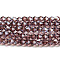 Transparent Electroplate Glass Beads Strands, Pearl Luster Plated, Faceted, Bicone, Medium Purple, 4x4mm, Hole: 0.8mm, about 82~85pcs/strand, 12.01~12.2 inch(30.5~31cm)