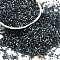 Imitation Cat Eyes Glass Seed Beads, Dyed, Cylinder, Dark Slate Gray, 1.6x1.3mm, Hole: 0.8mm, about 60000pcs/pound