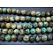 Natural African Turquoise(Jasper) Beads Strands, Round, 12mm, Hole: 1mm, about 33pcs/strand, 15.5 inch