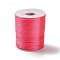 45M Polyester Cord, Satin Rattail Cord, for DIY Chinese Knot Making, Deep Pink, 1.5mm, about 49.21 Yards(45m)/pc